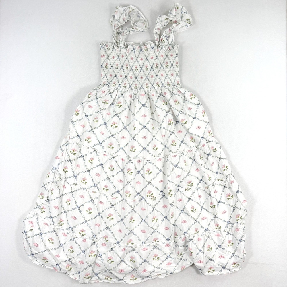 Hill House Home Ellie Nap Dress Size XL Womens White Floral Pockets